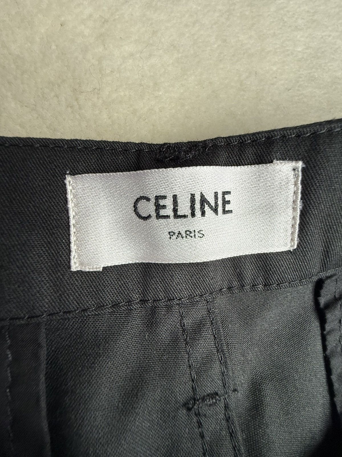 Celine $1.5k Celine logo black cargo pants jeans Hedi Slimane 48 Size US 32 / EU 48 - 22 Thumbnail