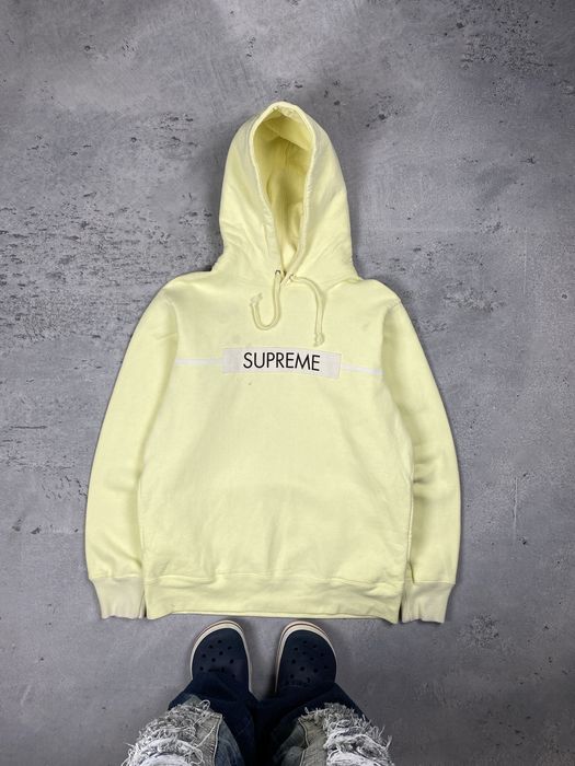 Supreme Supreme Box Logo Hooded Sweatshirt 'Pale Lime' | Grailed