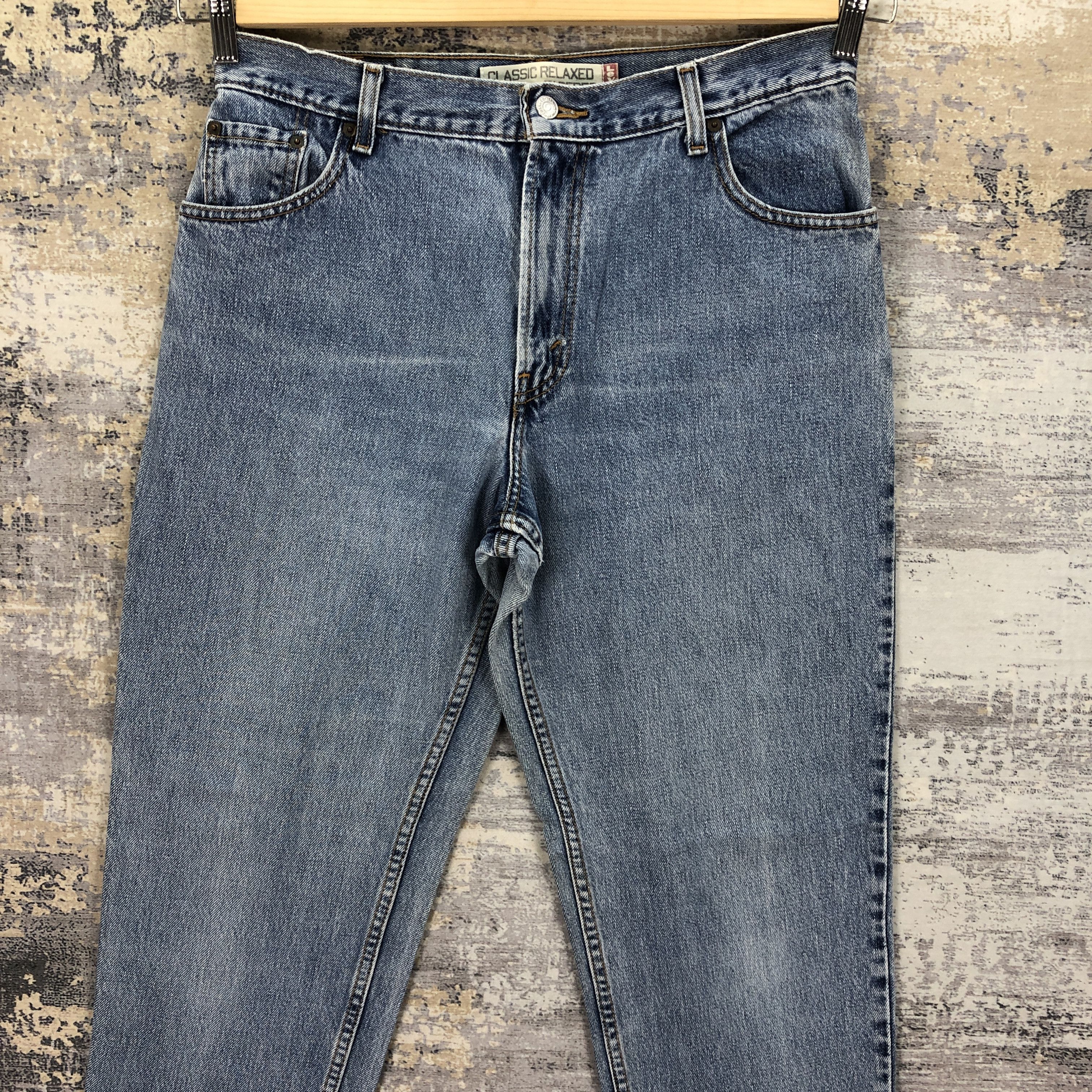 Levi's Vintage 90s Levis 550 Light Wash Jeans Levi's Faded Denim Size US 32 / EU 48 - 3 Thumbnail