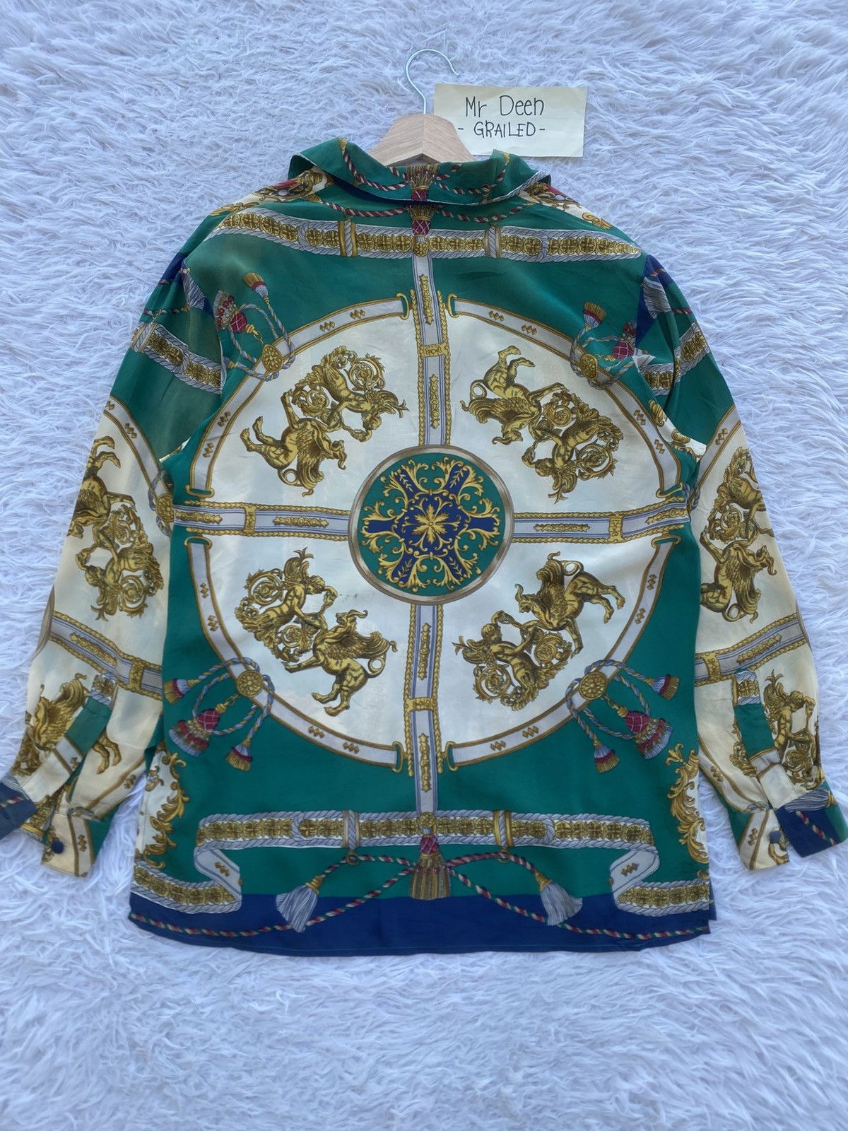 Vintage Rare Vintage Gianna Italy Silk Blouse Size M / US 6-8 / IT 42-44 - 17 Thumbnail