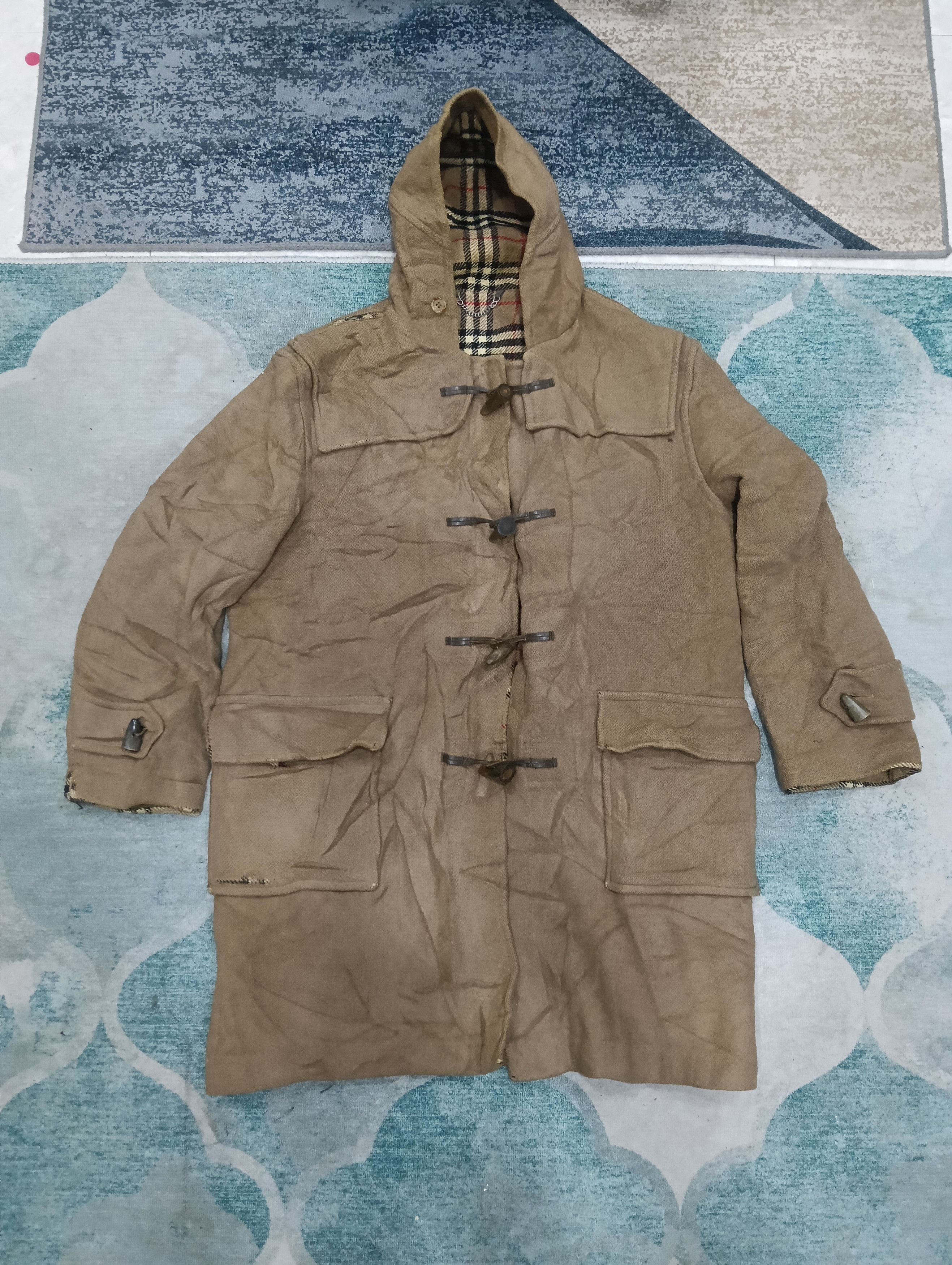 Burberry × Burberry Prorsum × Designer Vintage Burberry Duffle Coating Parka Jacket Size US XL / EU 56 / 4 - 2 Thumbnail