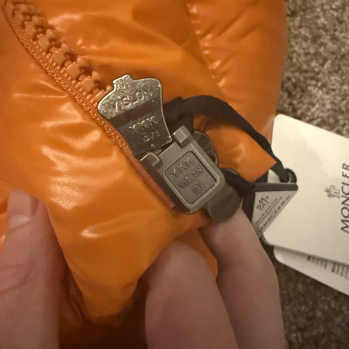 Moncler Moncler TIBB gilet bodywarmer size 2 ORANGE new gui bormes Size US M / EU 48-50 / 2 - 12 Thumbnail