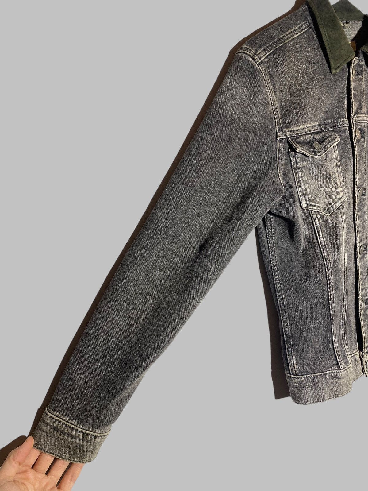 Allsaints All Saints Creagan Denim Jacket Suede Collar Size US S / EU 44-46 / 1 - 9 Thumbnail
