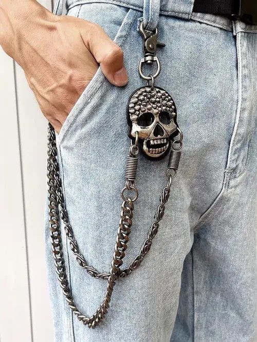 VIBE Gothic Skull Wallet Chain Size ONE SIZE - 1 Thumbnail