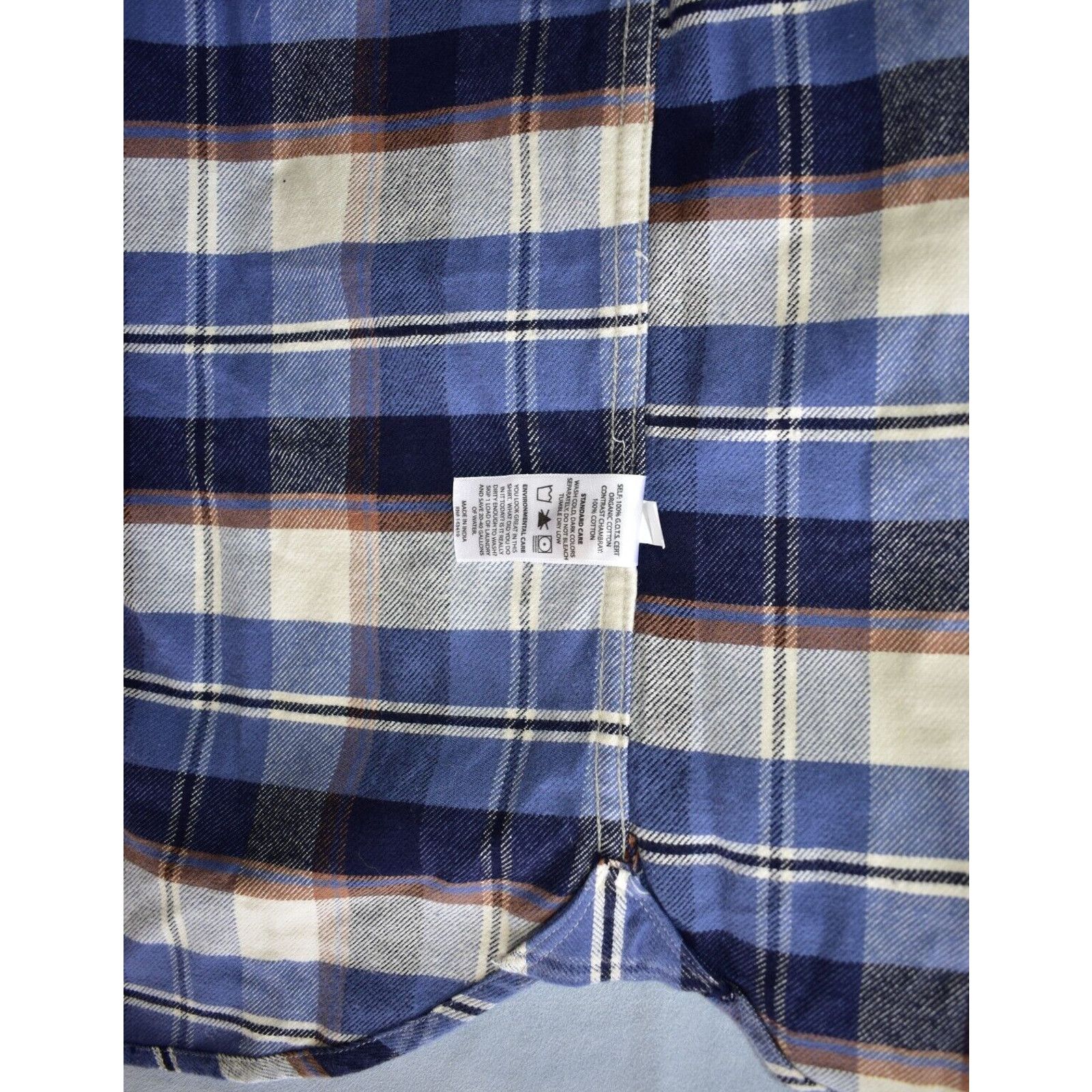 Ace Rivington ACE RIVINGTON Santa Barbara Blue Plaid Cotton Flanel Shirt S Size US S / EU 44-46 / 1 - 5 Thumbnail