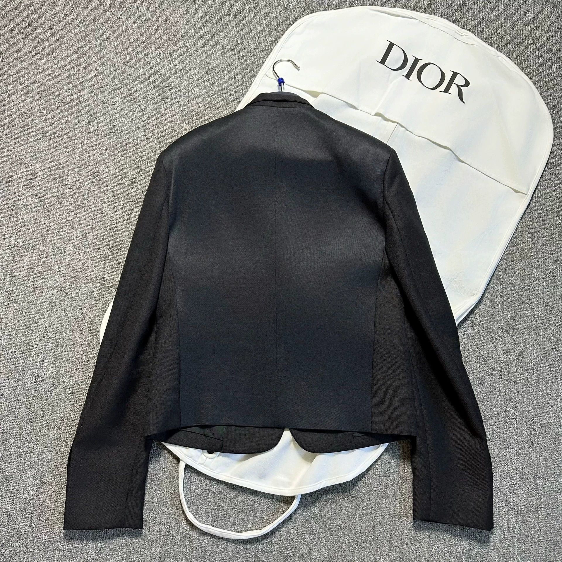 Dior dior black high-collar blazer jacket Size US L / EU 52-54 / 3 - 3 Thumbnail