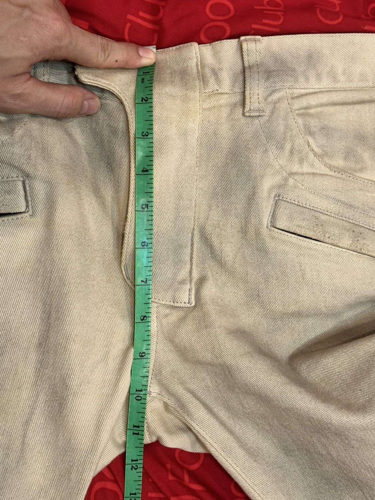 Balmain [FINAL PRICE] Balmain Beige Biker Jeans Size US 29 - 6 Thumbnail