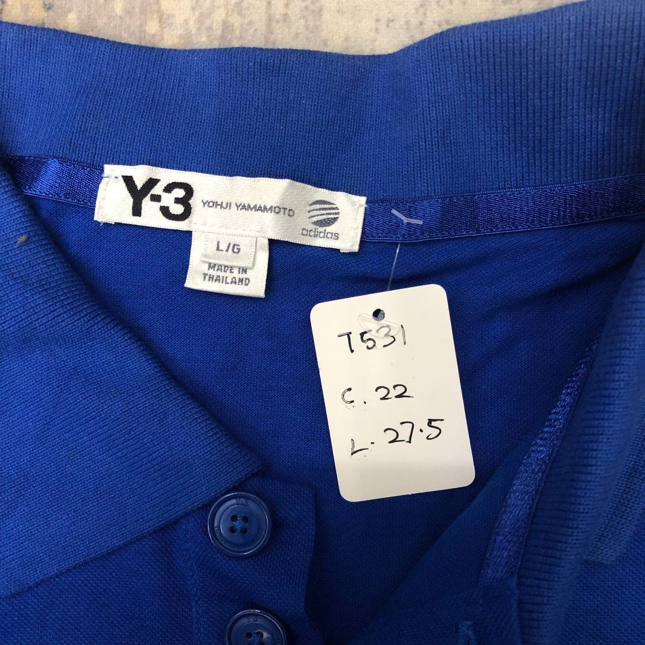Adidas × Yohji Yamamoto T531 YOHJI YAMAMOTO X ADIDAS POLO SHIRTS Size US L / EU 52-54 / 3 - 11 Thumbnail