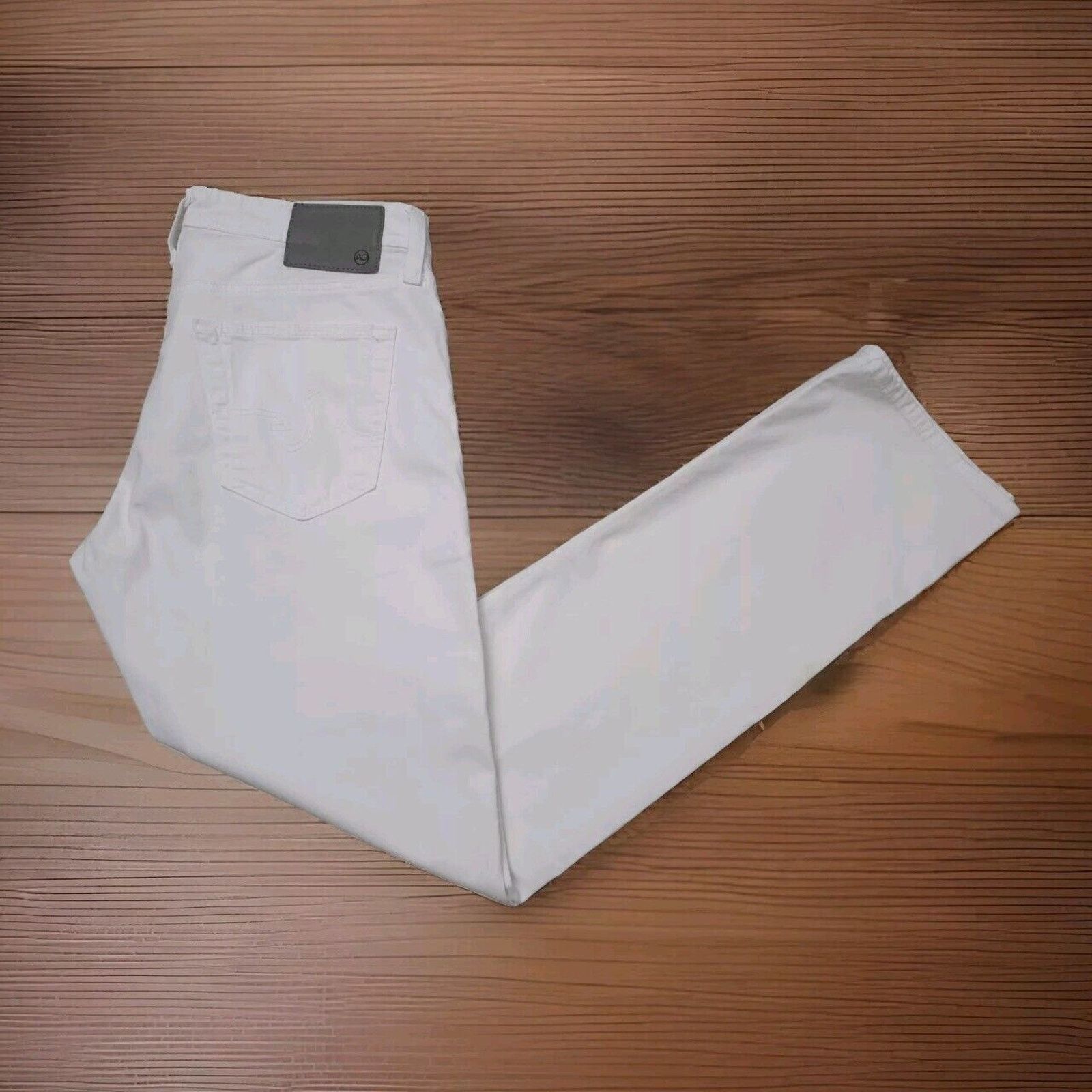 AG Adriano Goldschmied AG Adriano Goldschmied The Everett Slim 5 Pocket Pants White Size US 30 / EU 46 - 6 Thumbnail