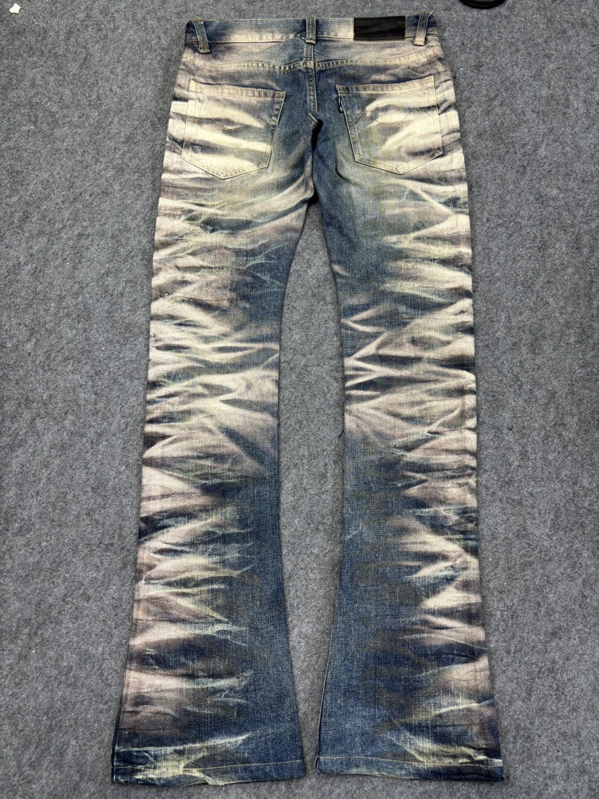 Tornado Mart 💥Archival Flare💥Rare Tornado Mart Deep Spray Denim K31 Size US 31 - 14 Thumbnail