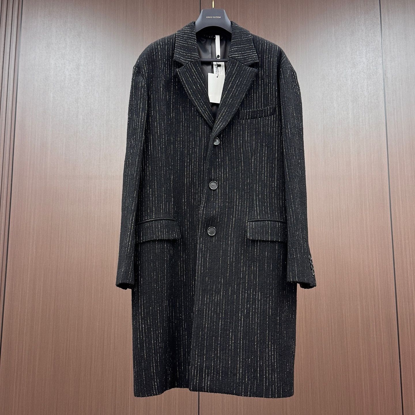 Acne Studios Acne Studios Pinstripe Wool Blend Coat Size M Size US M / EU 48-50 / 2 - 1 Thumbnail
