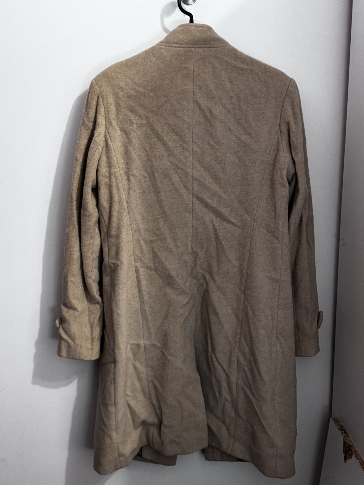 NEXT Next Wool & Cashmere Blend Beige Coat Woolmark Luxury Size M / US 6-8 / IT 42-44 - 7 Thumbnail