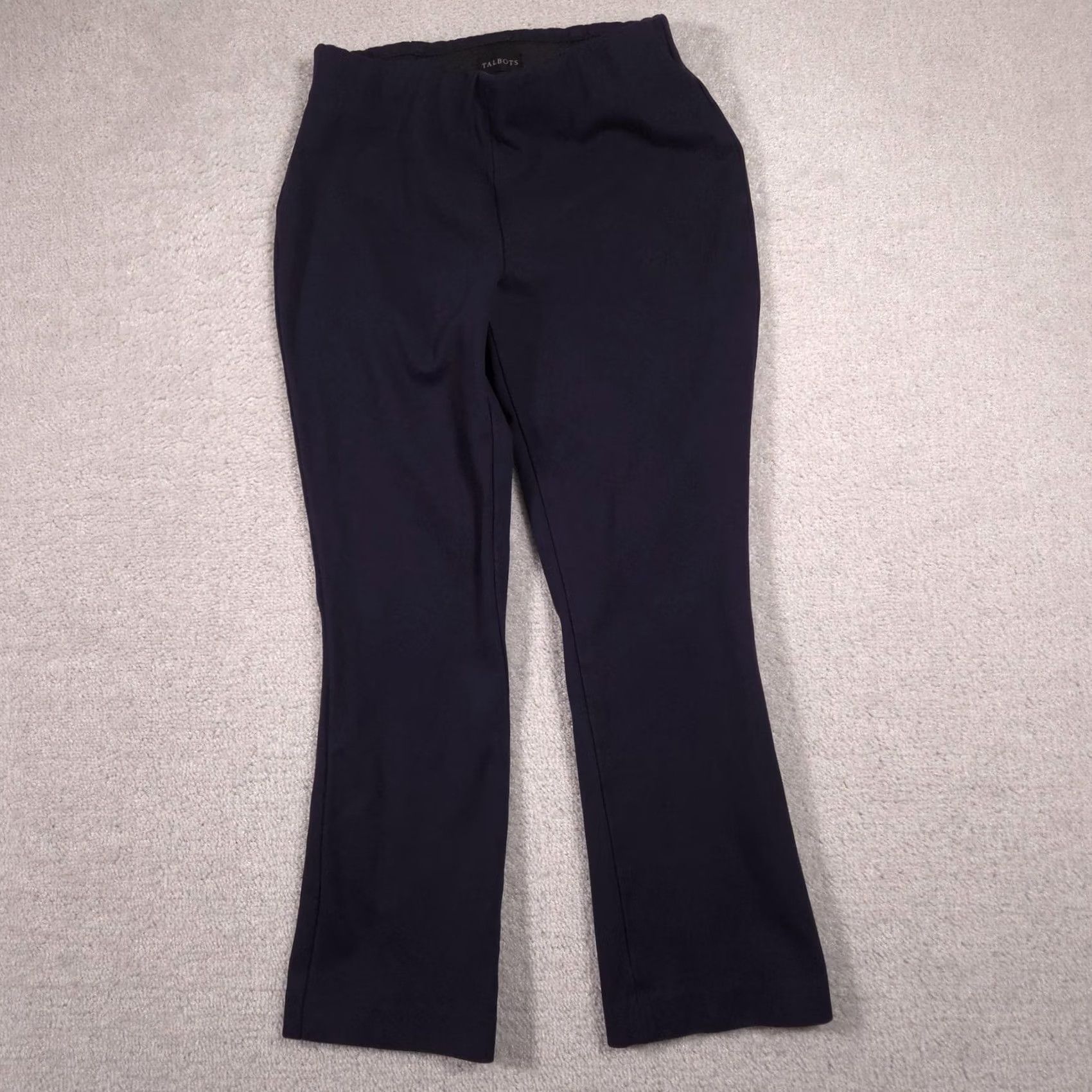 Talbots Talbots Pants Womens 2 Navy Montauk Ponte Pull On Straight Leg Ankle Dress Work Shirt? Size 26" / US 2 / IT 38 - 2 Thumbnail