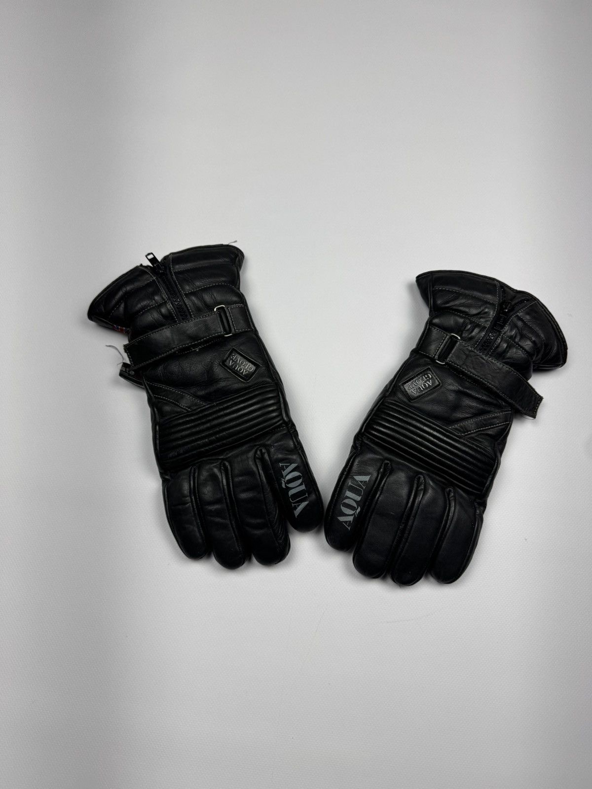 Vintage Vintage Frank Thomas Leather Bike Gloves Size ONE SIZE - 2 Thumbnail