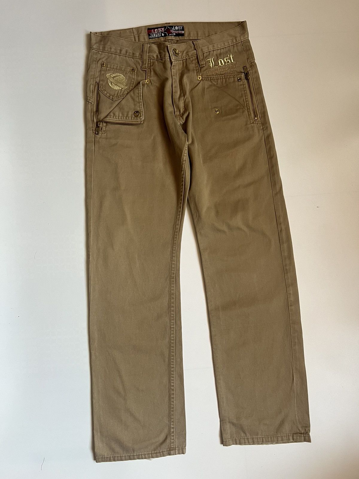 Japanese Brand Vtg Lost Skateboards Dysfunctional Youth Bondage Pants Size US 30 / EU 46 - 2 Thumbnail