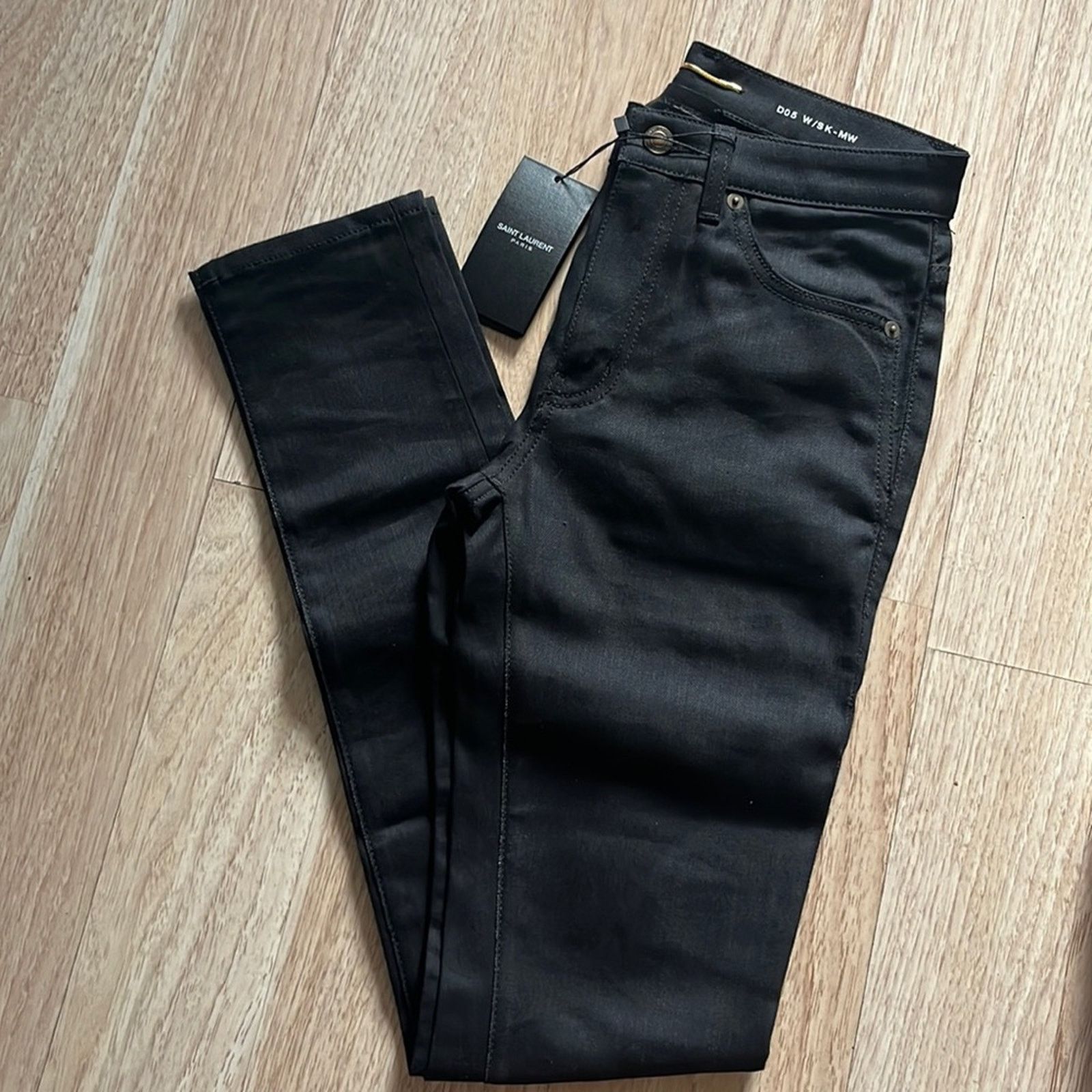 Yves Saint Laurent YSL women black jeans Size 26" / US 2 / IT 38 - 1 Thumbnail