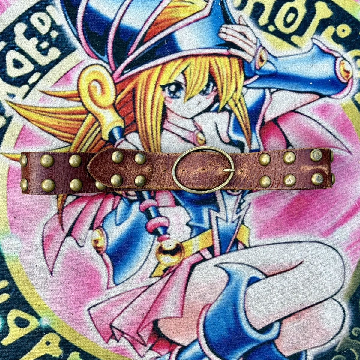 Other Vintage Linea Pelle Studded Belt Size 36 - 1 Thumbnail
