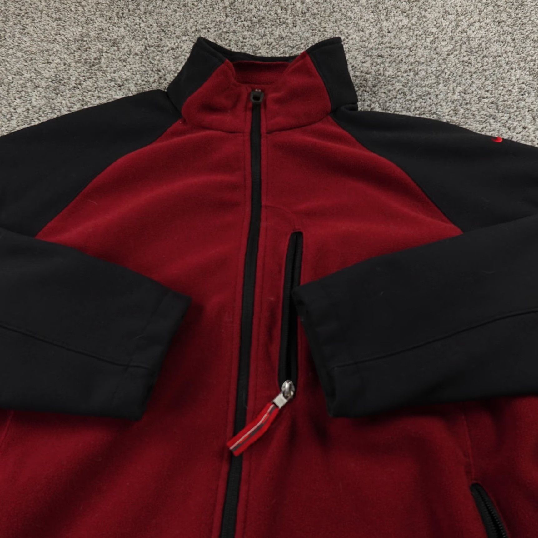 Nike VINTAGE Nike AeroLoft Jacket Mens M Red Black Fleece Softshell Full Zip Coat Y2K 00s Size US M / EU 48-50 / 2 - 3 Thumbnail