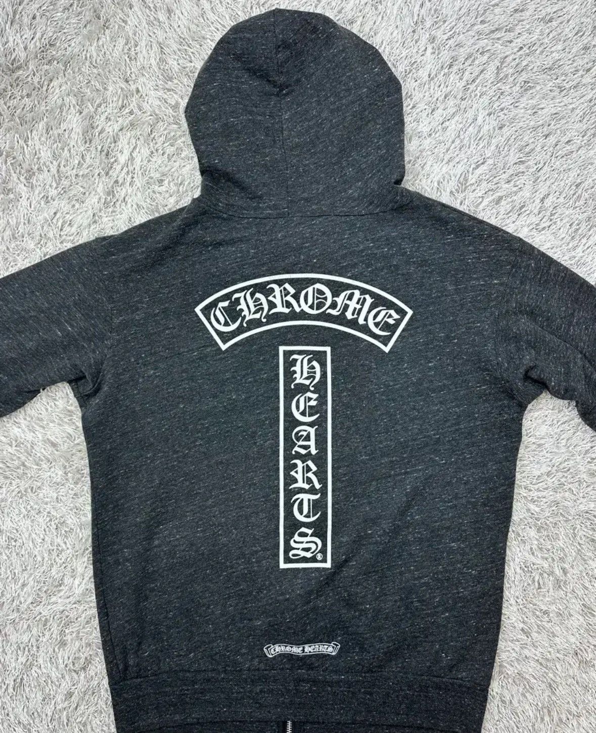 Chrome Hearts Multi Logo Zip-Up Hoodie / Grey Size US L / EU 52-54 / 3 - 3 Thumbnail