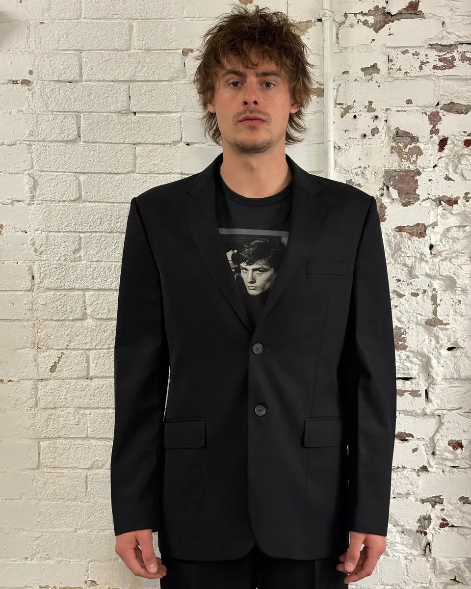 Givenchy 2000s Givenchy Black Wool Classy Blazer Jacket Size US M / EU 48-50 / 2 - 2 Thumbnail