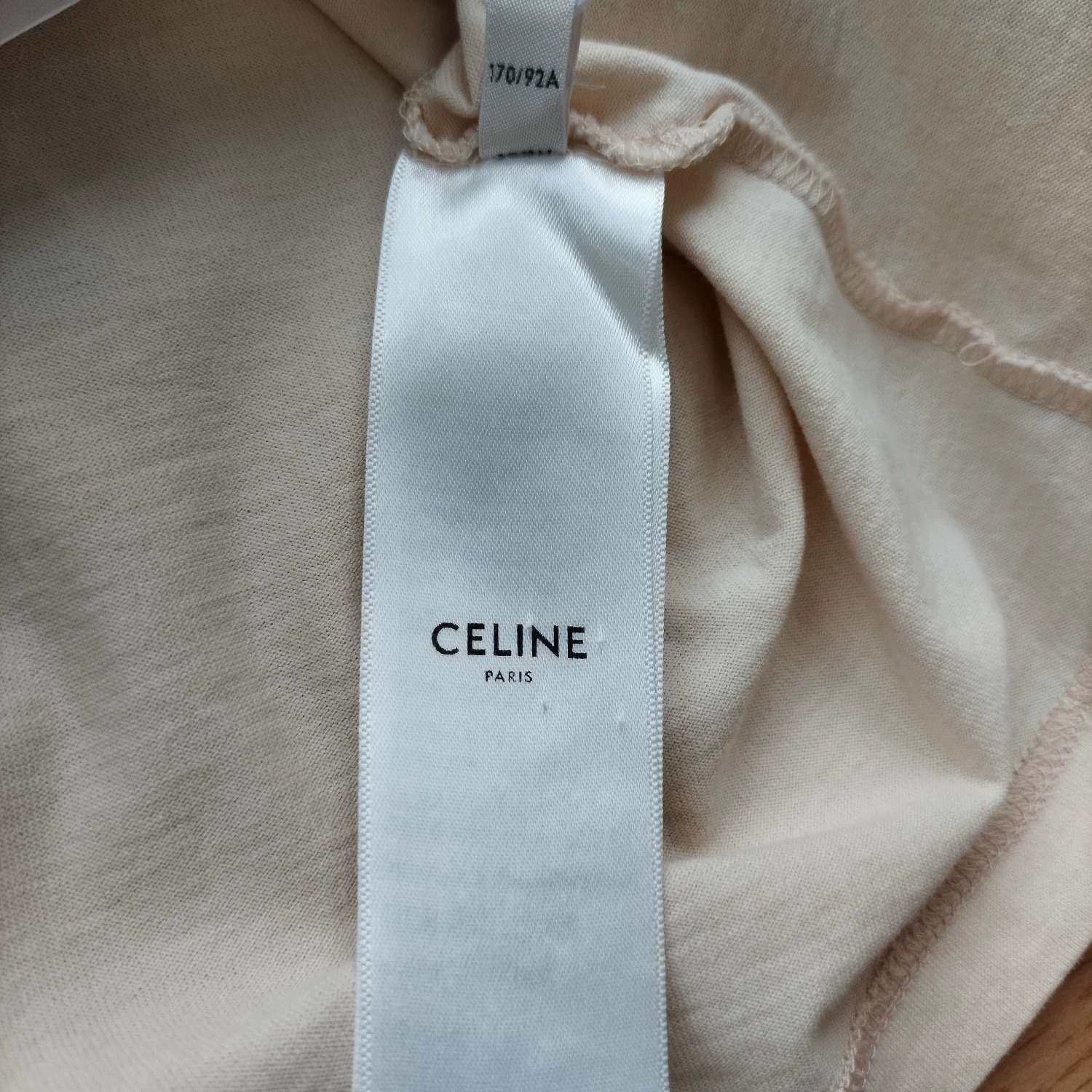 Celine CELINE SS21 logo crewneck crop top women's taupe L Size L / US 10 / IT 46 - 6 Thumbnail