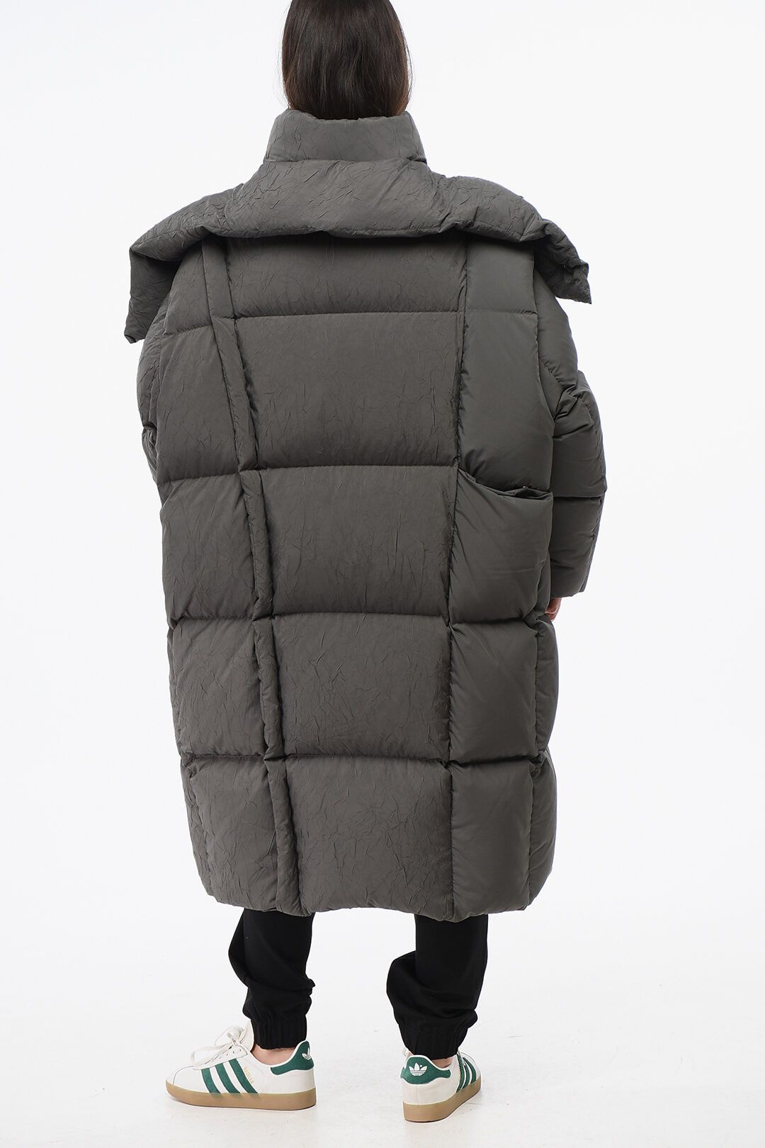 Maison Margiela og1mm0825 Quilted Maxi Down Jacket in Grey Size XS / US 0-2 / IT 36-38 - 2 Thumbnail