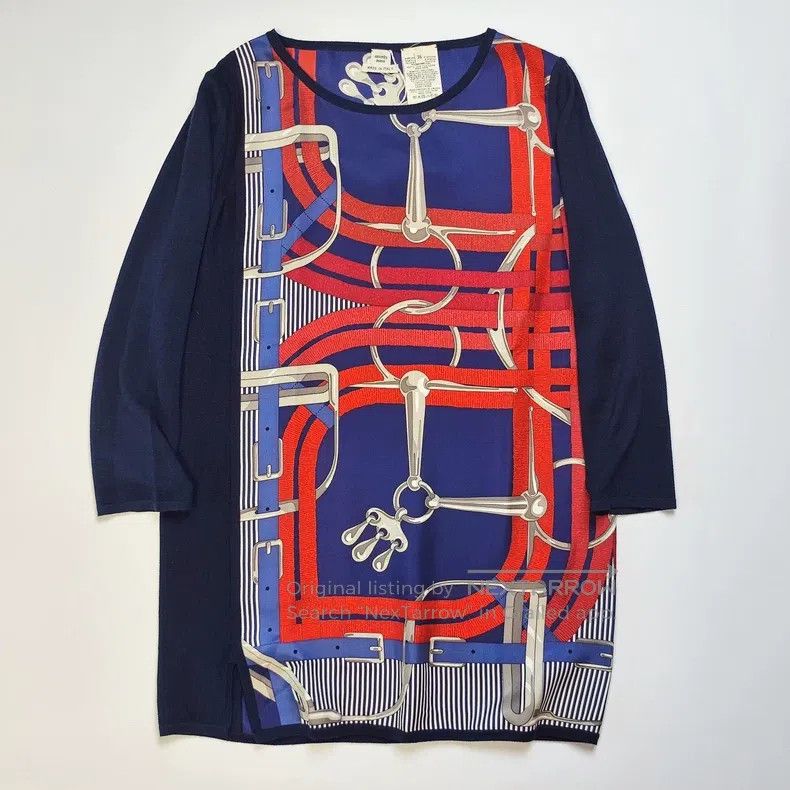 Hermes Hermes Twillaine Silk Knit Sweater Size XS / US 0-2 / IT 36-38 - 2 Thumbnail