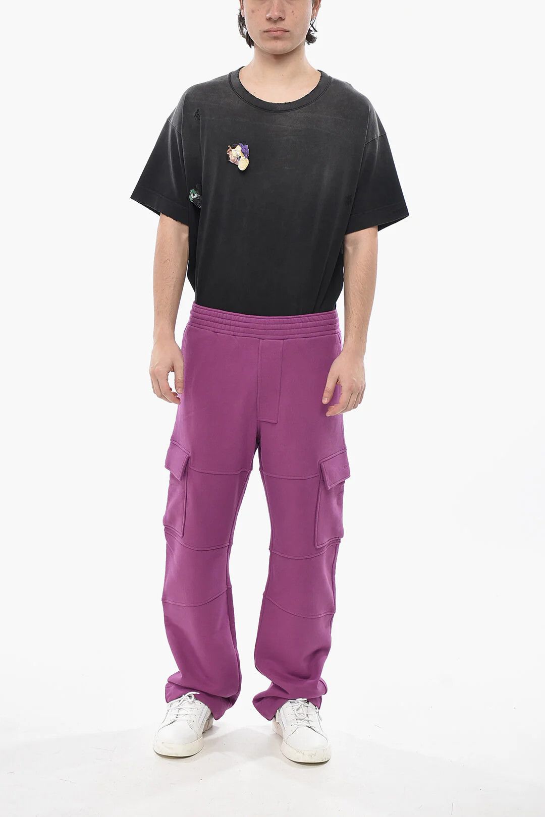 Givenchy og1mm0326 Cargo Straight-Leg Sweatpants & Joggers in Purple Size US 30 / EU 46 - 4 Thumbnail