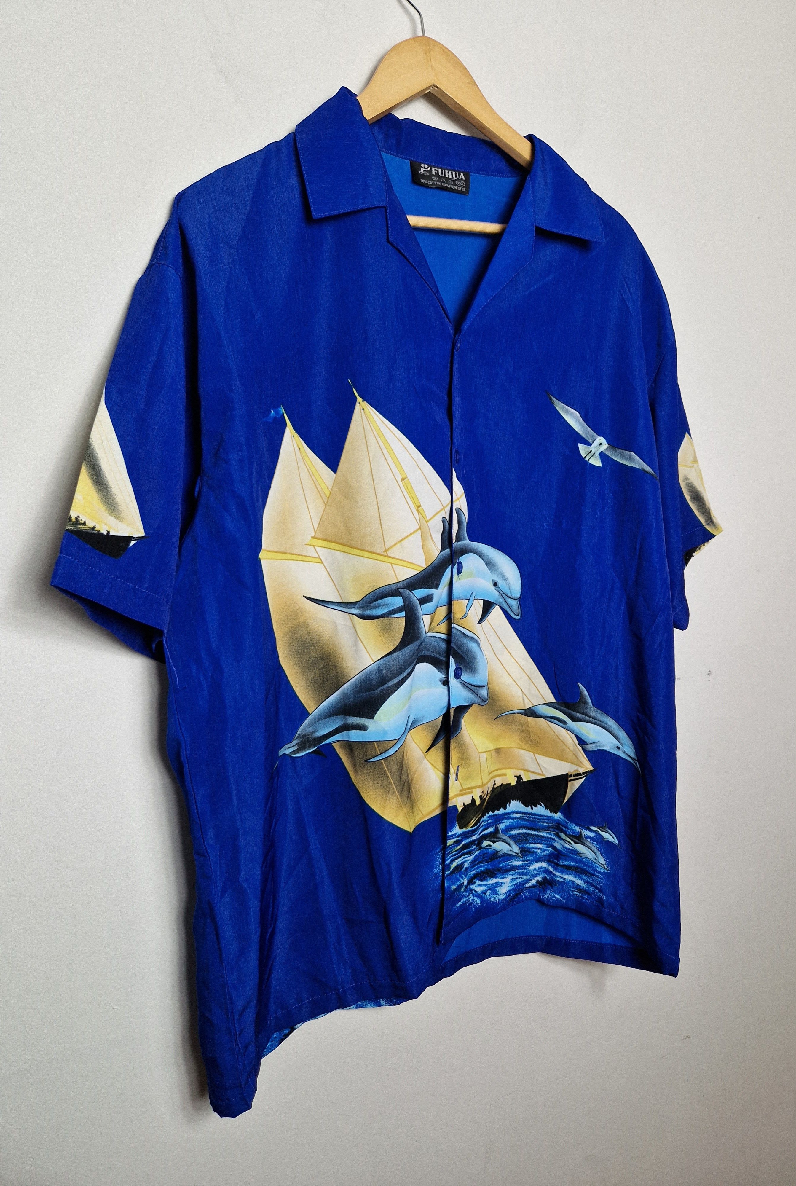 Vintage vintage dolphins hawaiian summer shirt Size US XXL / EU 58 / 5 - 2 Thumbnail
