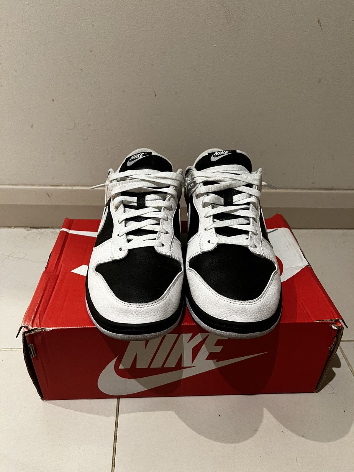 Nike Nike Dunk Low Retro ‘Reverse Panda’ Size US 13 / EU 46 - 3 Thumbnail