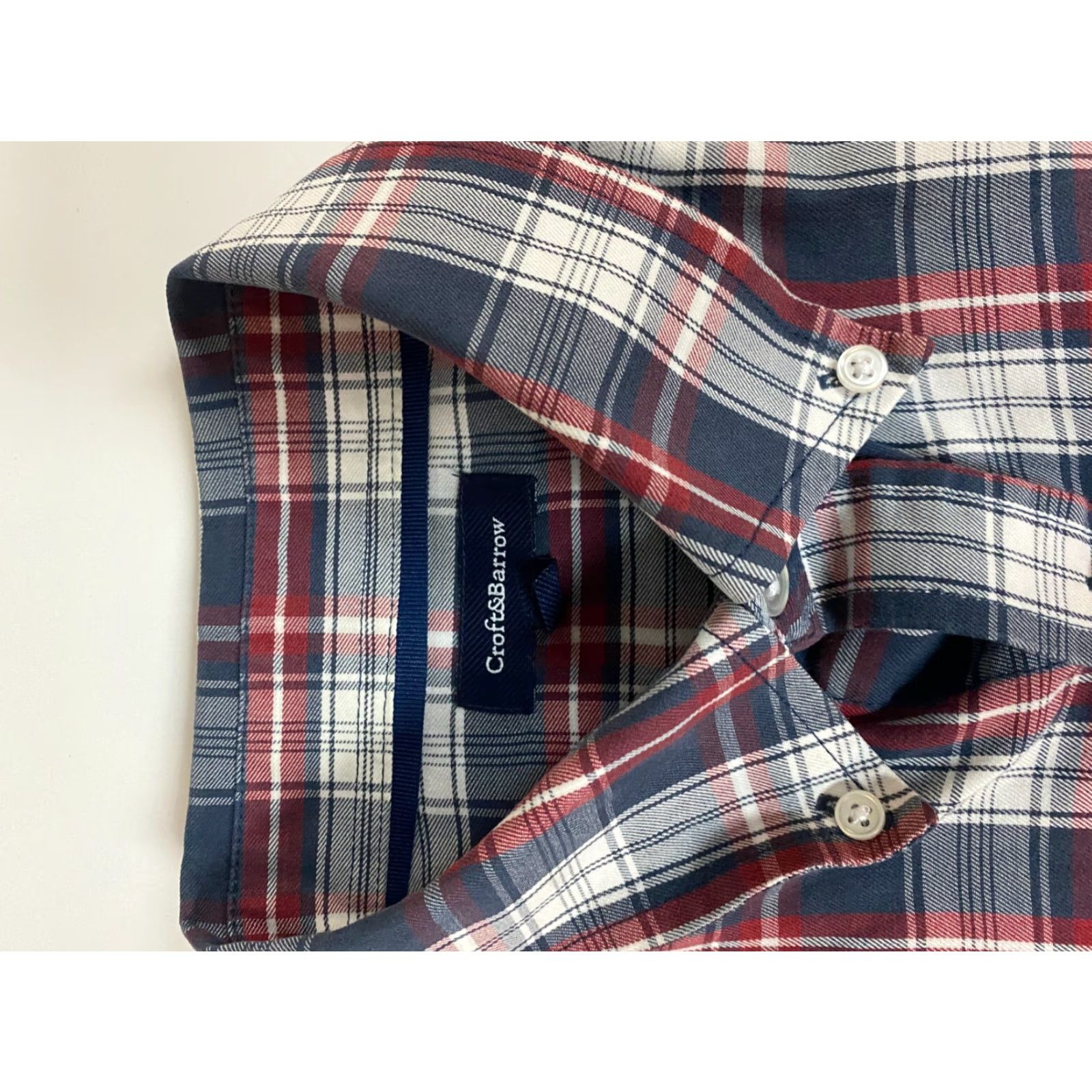 Croft & Barrow Croft & Barrow Shirt M Mens Plaid Button-Down Red Blue Button-Up Long Sleeve Regular Size US M / EU 48-50 / 2 - 4 Thumbnail