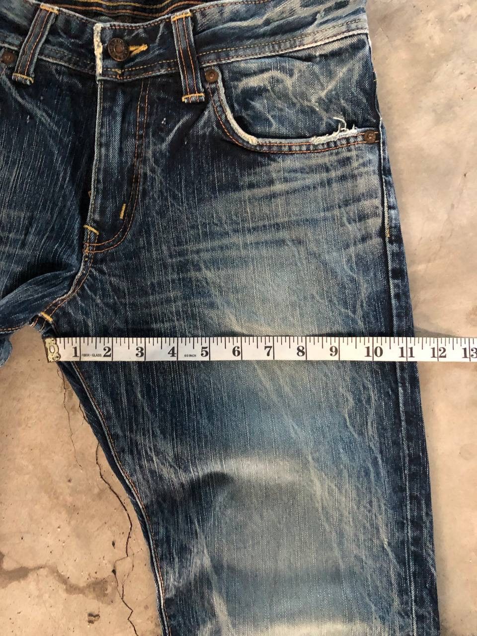 Edwin Vintage Edwin Flare Made In Japan Crazy Art Size 31" - 6 Thumbnail