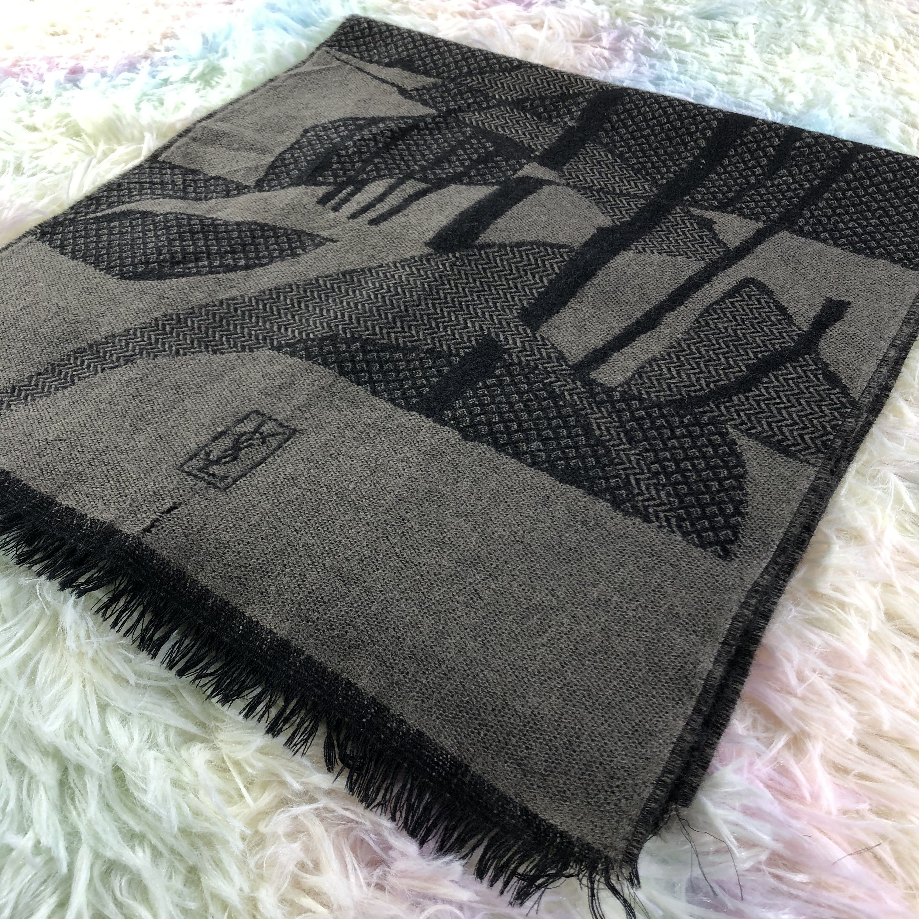 Vintage × Yves Saint Laurent Yves Saint Laurent Scarf / Muffler / Neckwear - KM401 Size ONE SIZE - 4 Thumbnail