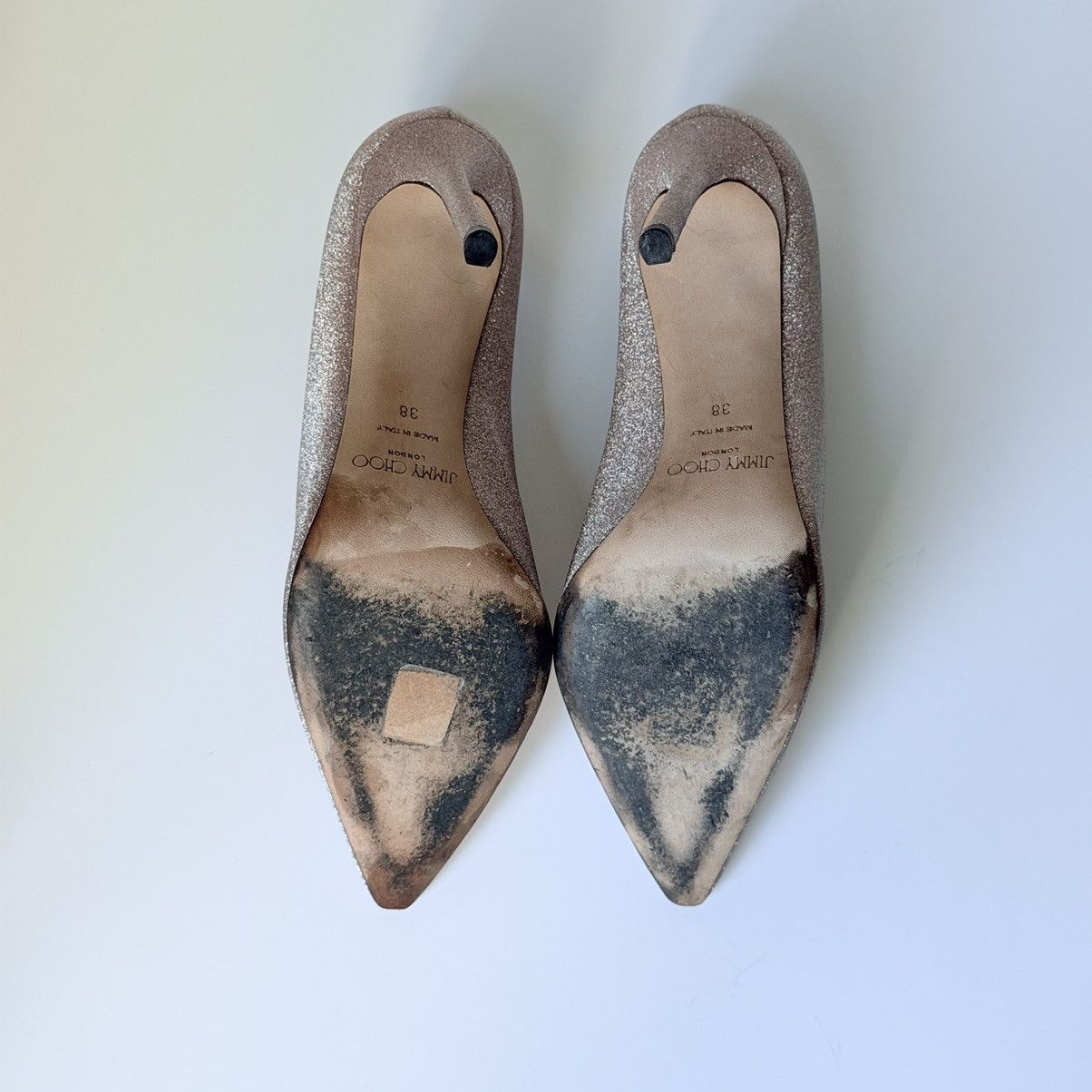 Jimmy Choo Jimmy Choo Romy Glitter Pumps Ballet Pink Size US 8 / IT 38 - 6 Thumbnail