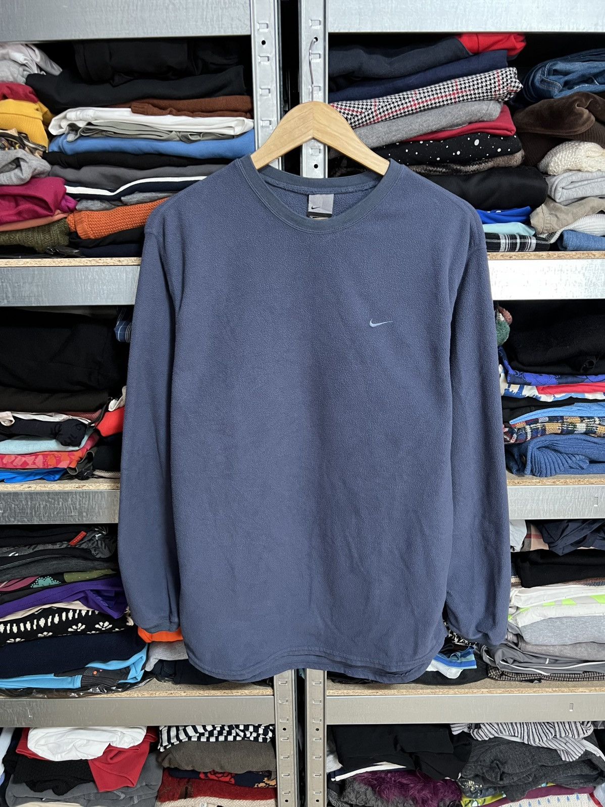 Nike Nike Vintage Teddy Fleece Sweatshirt Jacket Size M Pullover Size US M / EU 48-50 / 2 - 1 Thumbnail