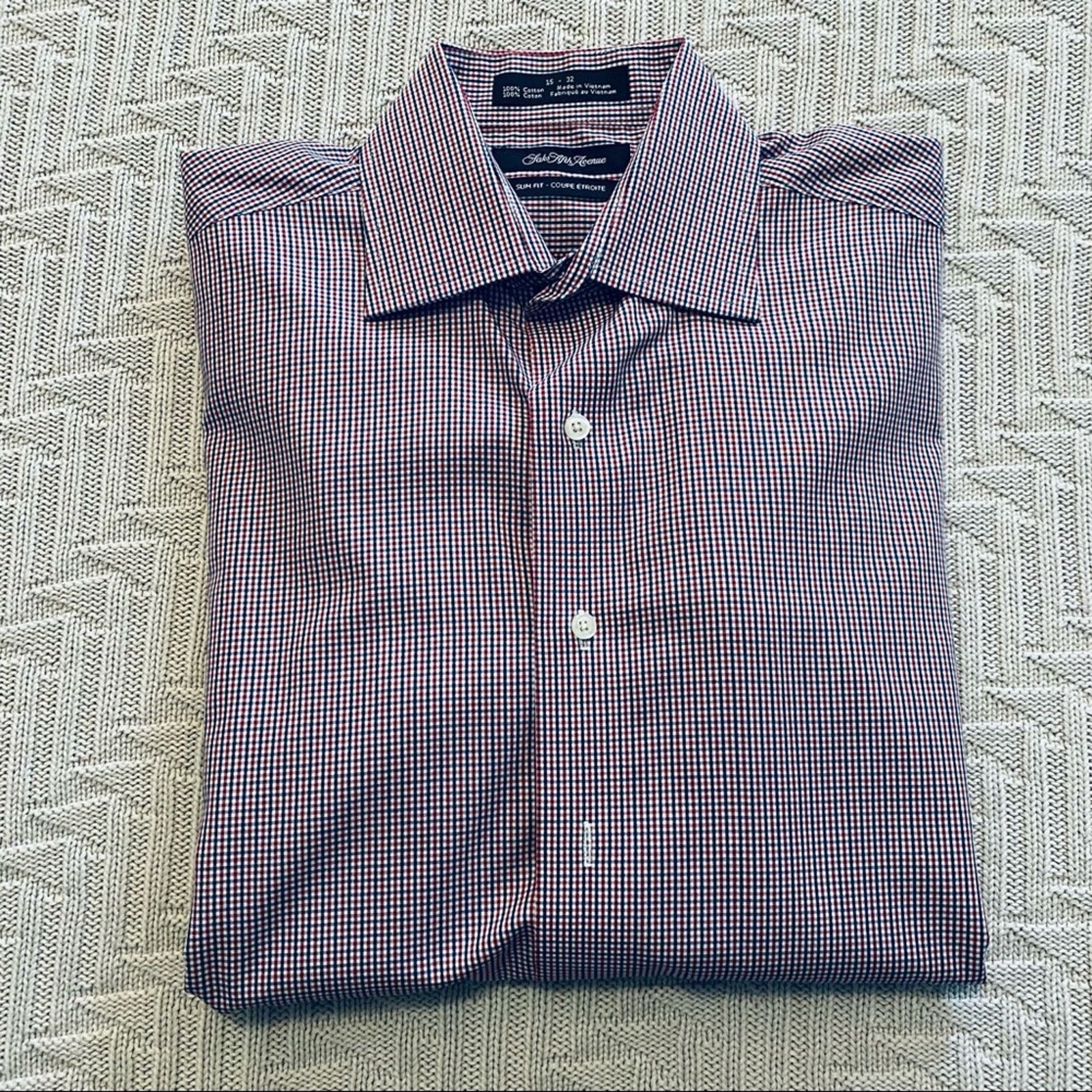 Saks Fifth Avenue Saks Fifth Avenue slim fit button down Size US M / EU 48-50 / 2 - 1 Thumbnail