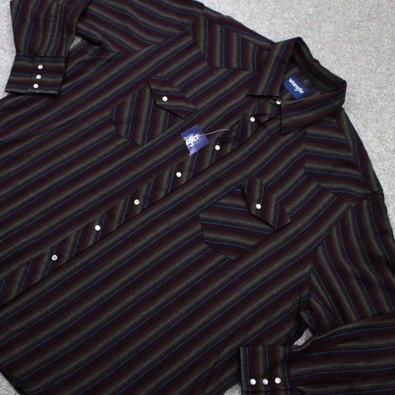 Wrangler Wrangler Shirt Mens 3XL Red Western Flannel Lightweight L/S NWT Big & Tall Snap Button-Up Tee Cowboy Styled Shirt Size US XXL / EU 58 / 5 - 3 Thumbnail