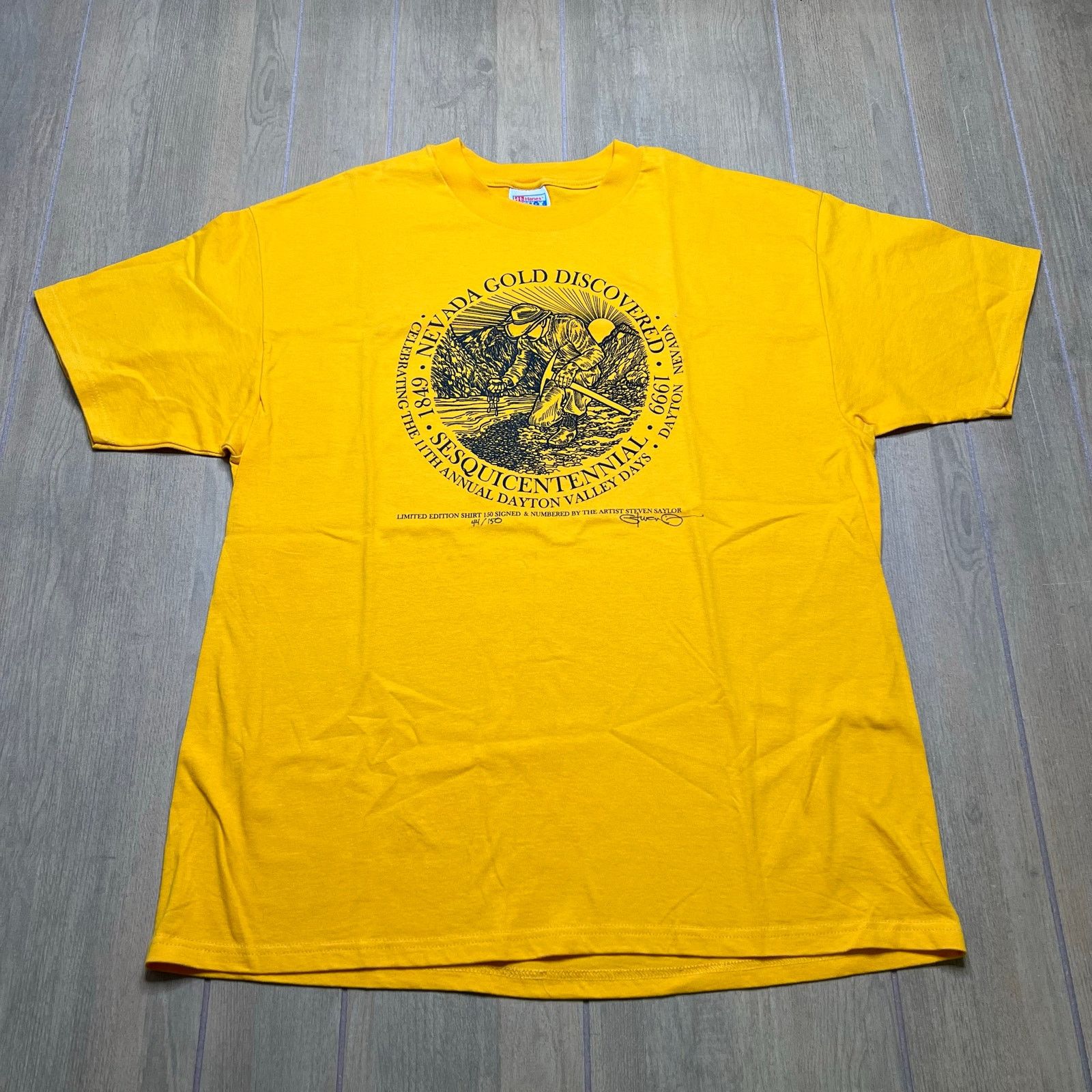 Hanes 1999 Nevada Gold Discovery Dayton T Shirt XL Limited 44/150 Size US XL / EU 56 / 4 - 1 Thumbnail