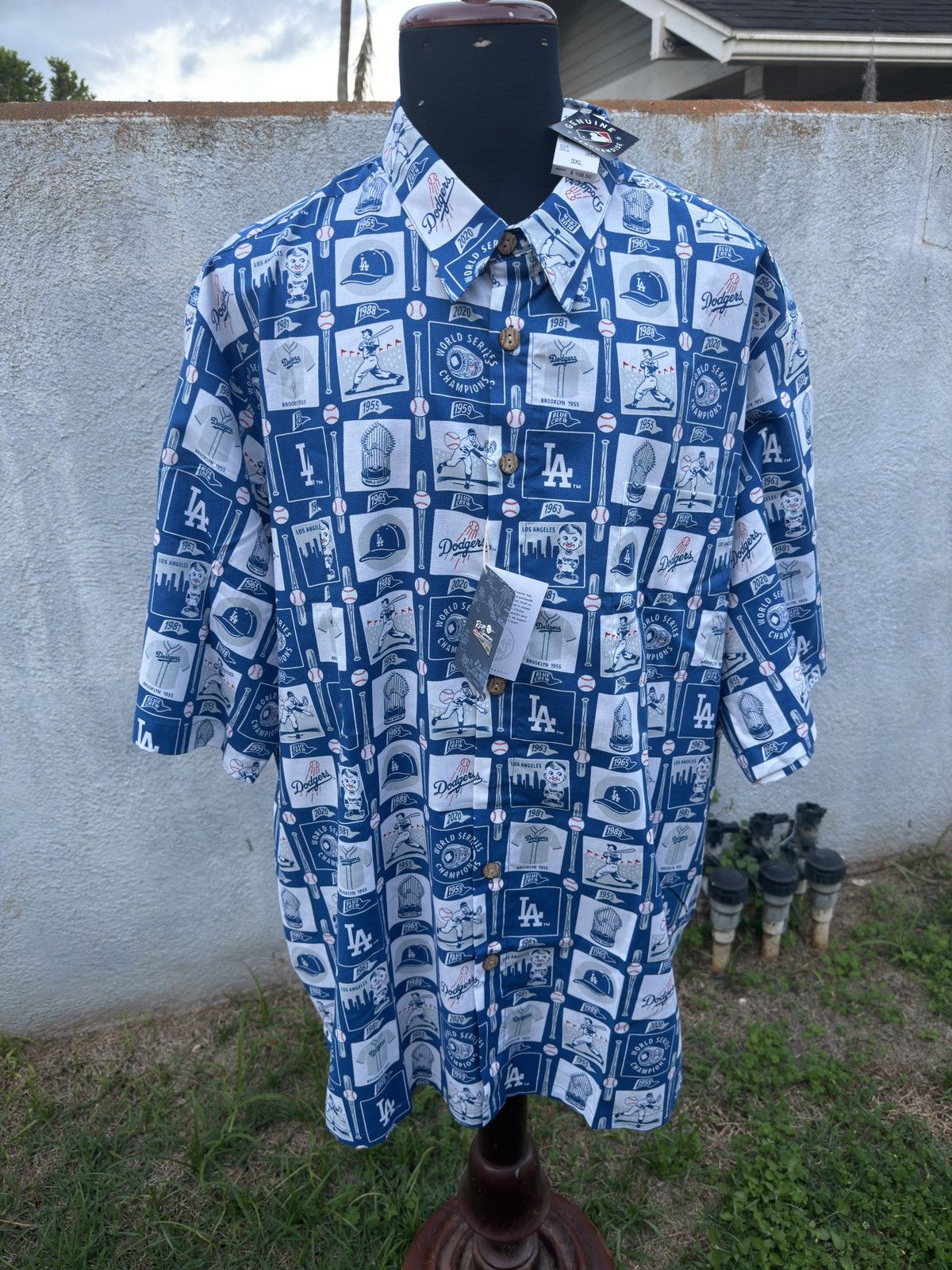 Reyn Spooner New Reyn Spooner Los Angeles Dodgers MLB Baseball Men's 3XL Size US XXL / EU 58 / 5 - 1 Thumbnail