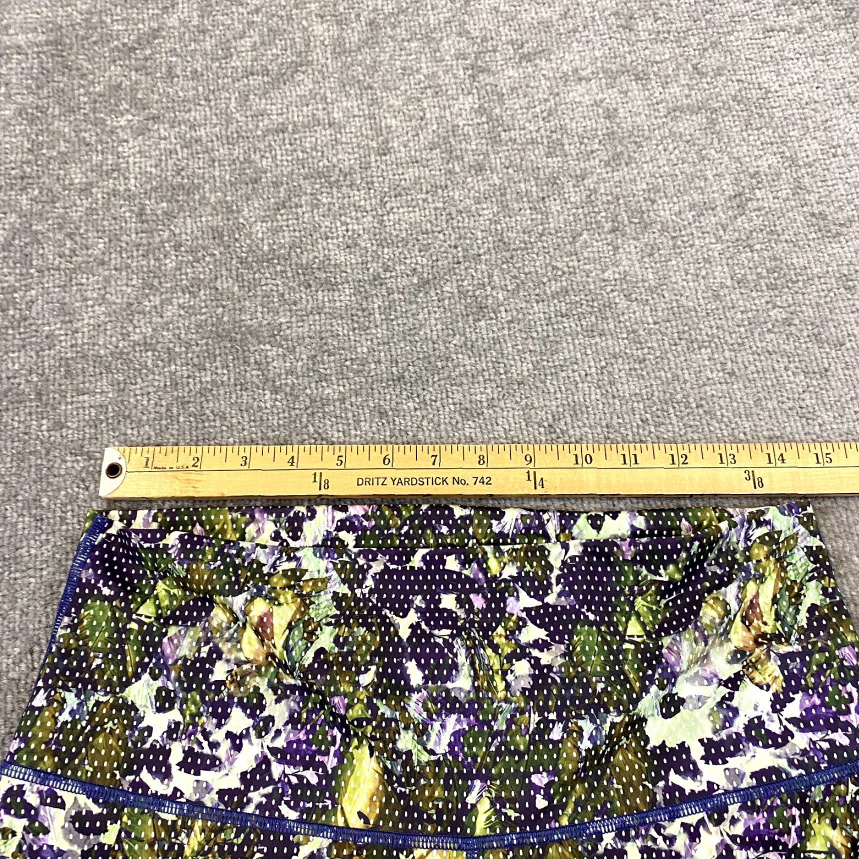 Lululemon Lululemon Leggings Women 8 Wunder Under Roll Down Waistband Crop 20" Floral High Size 30" / US 8 / IT 44 - 3 Thumbnail