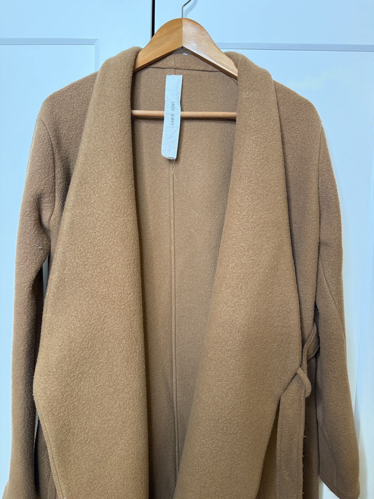 Damir Doma Camel wool wrap kimono coat Size US S / EU 44-46 / 1 - 4 Thumbnail