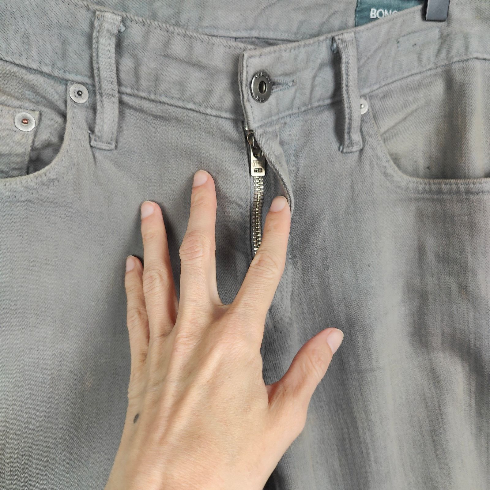 Bonobos Bonobos Travel Jeans Mens 30x34 Gray Preppy Casual Stretch Size US 30 / EU 46 - 4 Thumbnail