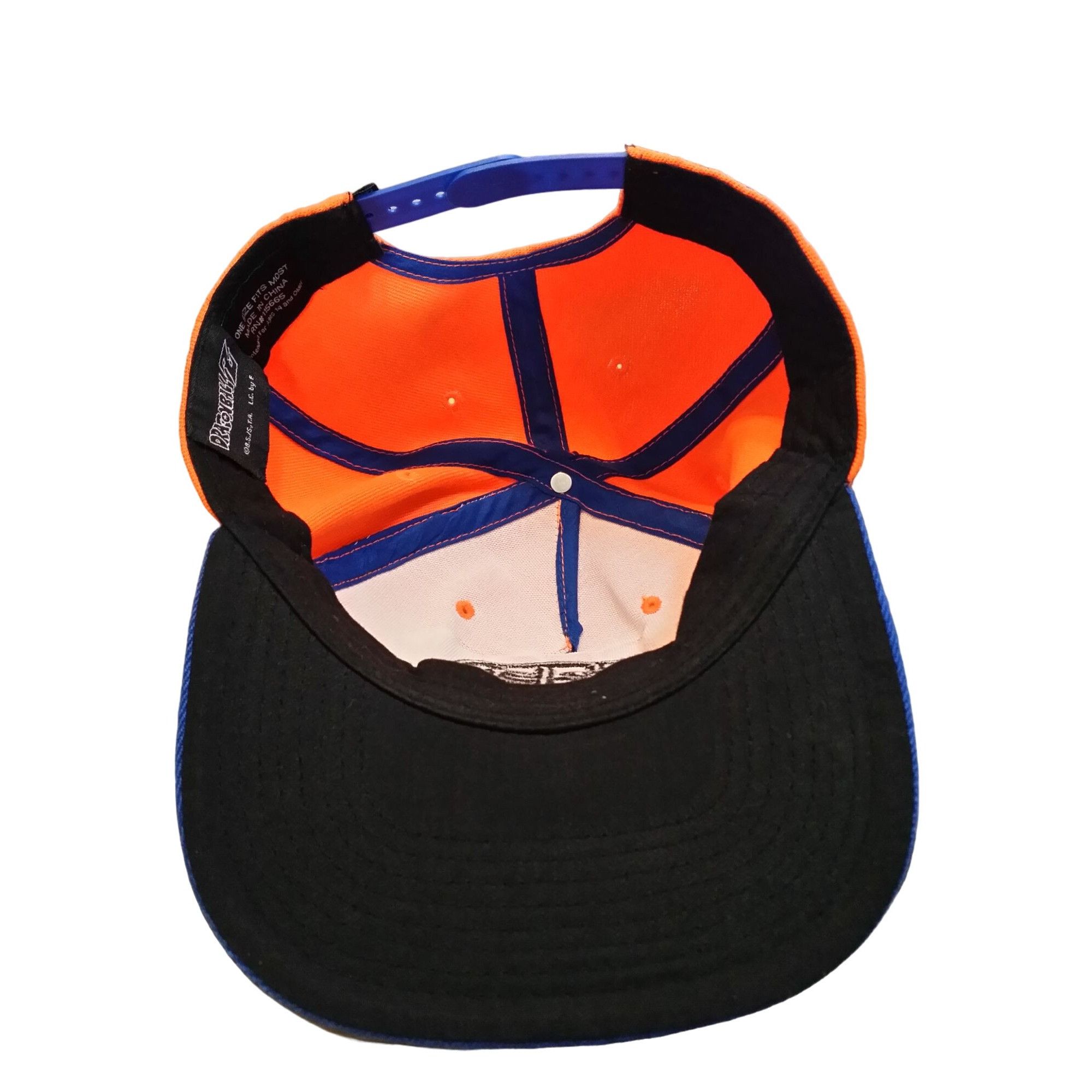 Cartoon Network Dragon Ball Z Snapback Hat Kanji Orange Blue Japanese Oolong Size ONE SIZE - 6 Thumbnail