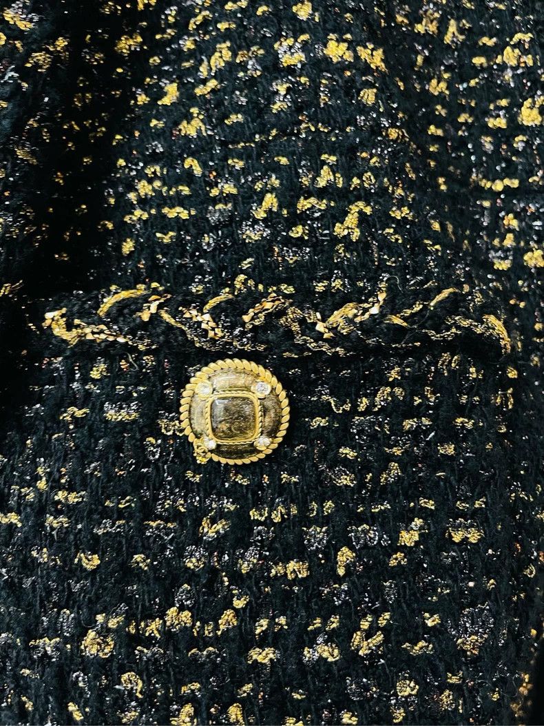 Chanel Chanel 19 Egyptian black gold silhouette glazed buckle wove Size XXS / US 00 / IT 34 - 3 Thumbnail