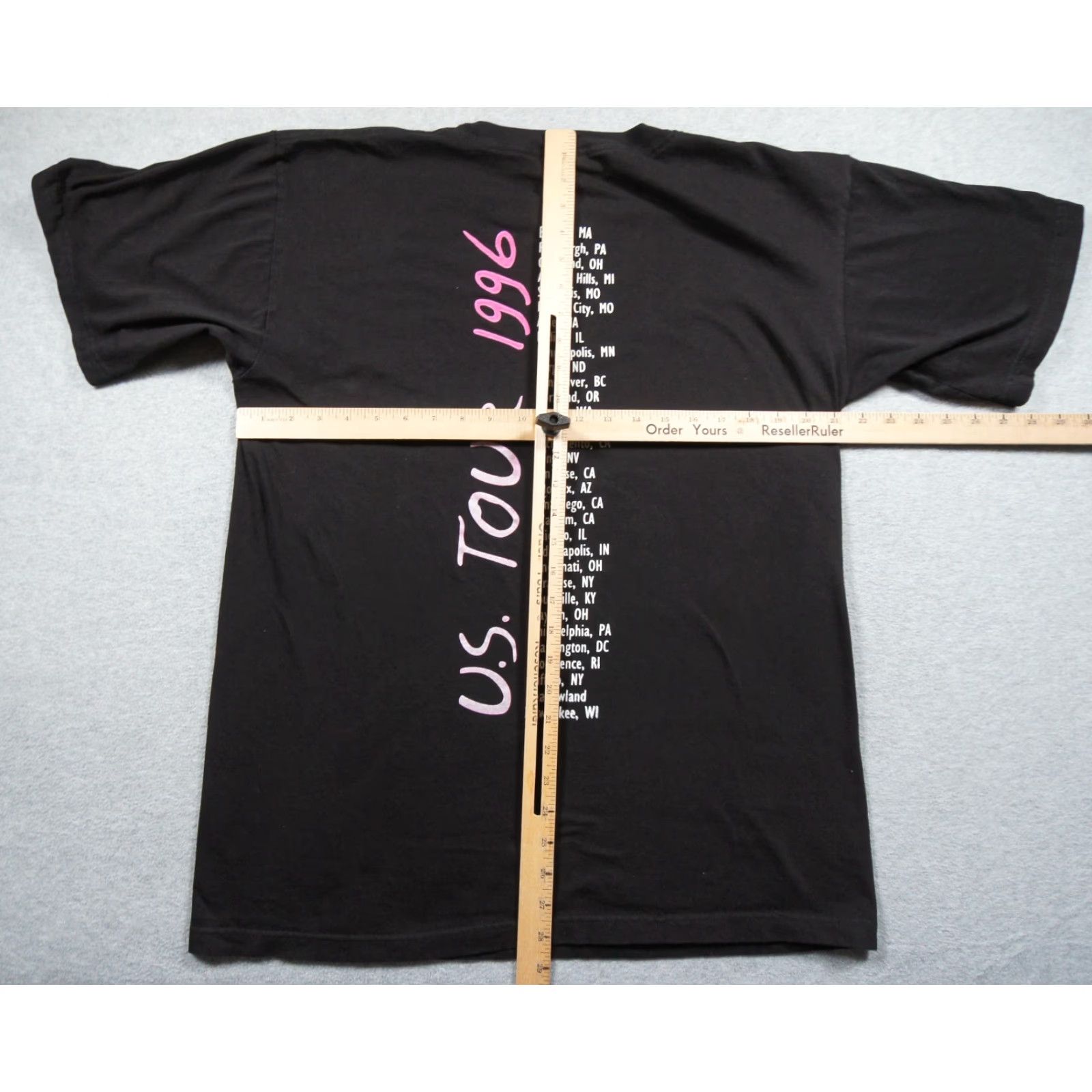 Vintage Vintage Neil Diamond Shirt Mens Large Black 90s Band Tee 1996 Tour Concert Adult Size US L / EU 52-54 / 3 - 7 Thumbnail