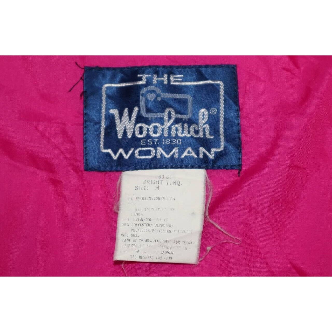 Woolrich Woolen Mills Vintage Woolrich Womens Neon Pink Blue Windbreaker Jacket M Size M / US 6-8 / IT 42-44 - 3 Thumbnail