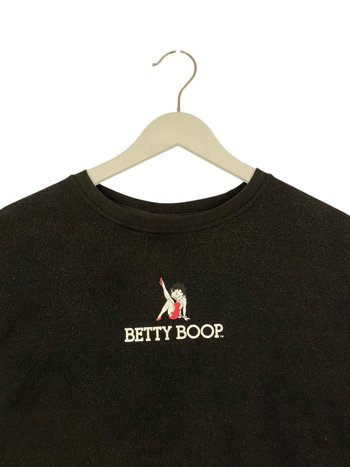 Designer × Vintage Vintage Betty Boop Printed Sweatshirt Crewneck Black Size L / US 10 / IT 46 - 4 Thumbnail