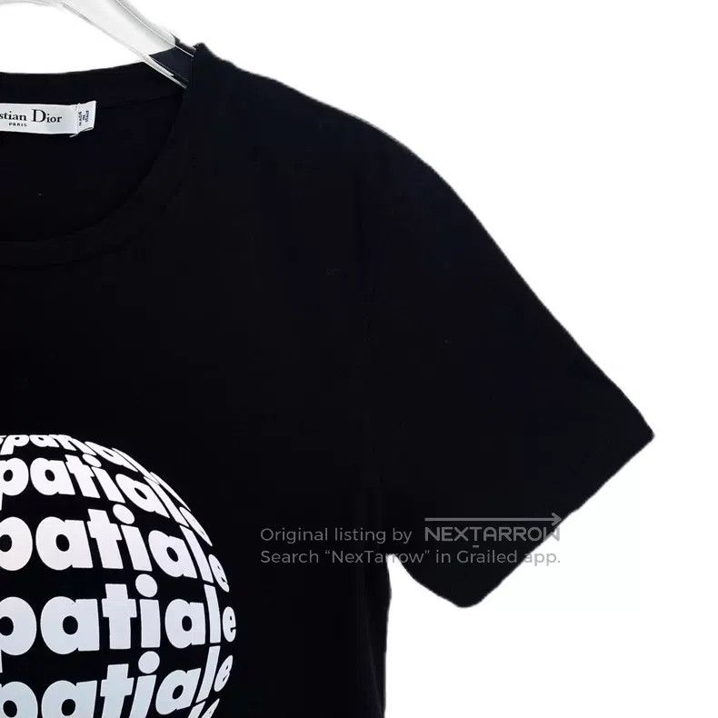 Dior Dior Black universal letter print cotton round-neck short- Size S / US 4 / IT 40 - 4 Thumbnail