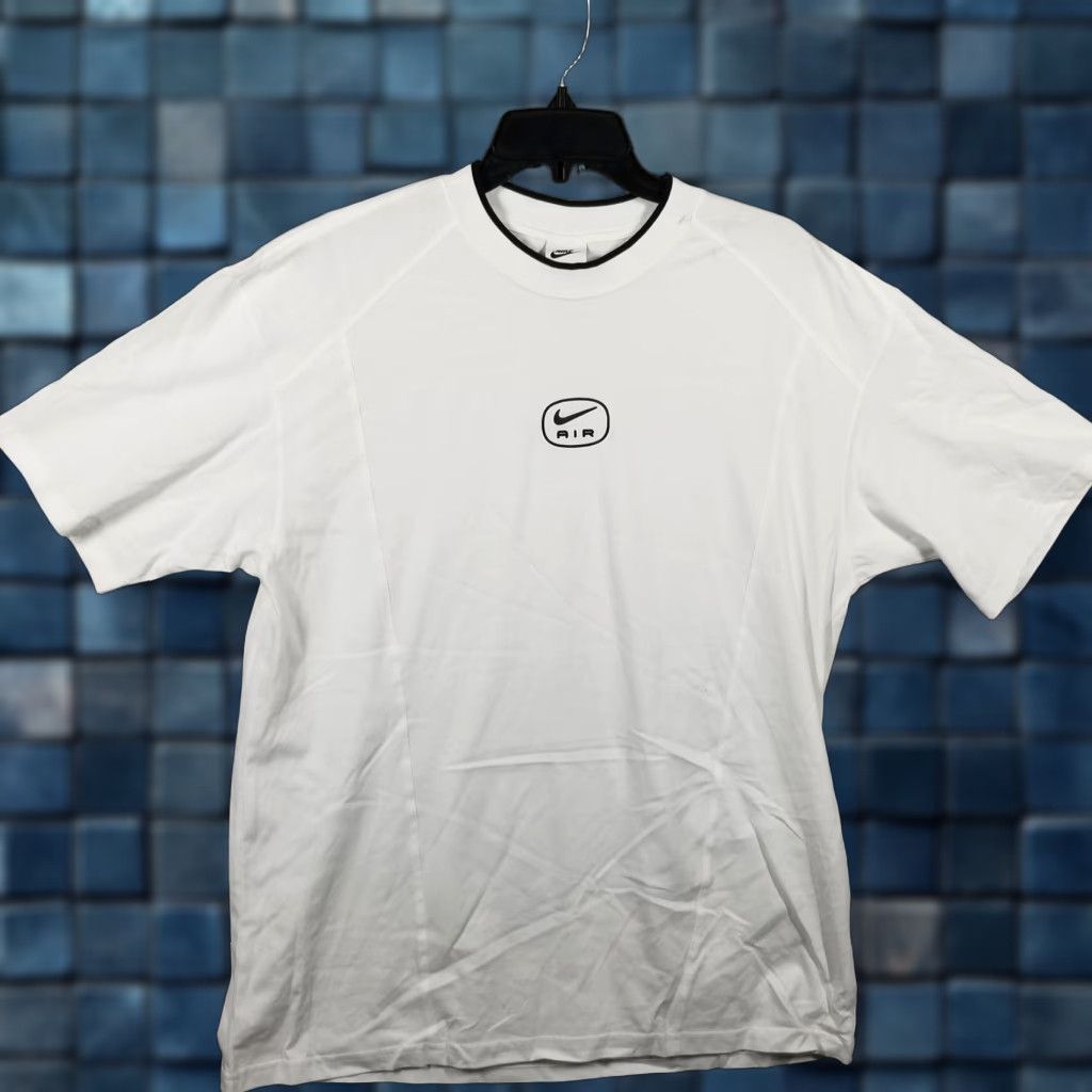 Nike Nike Air Shirt Mens M White Black Ringer T-Shirt Raglan Logo HM0182-100 Size US M / EU 48-50 / 2 - 1 Thumbnail