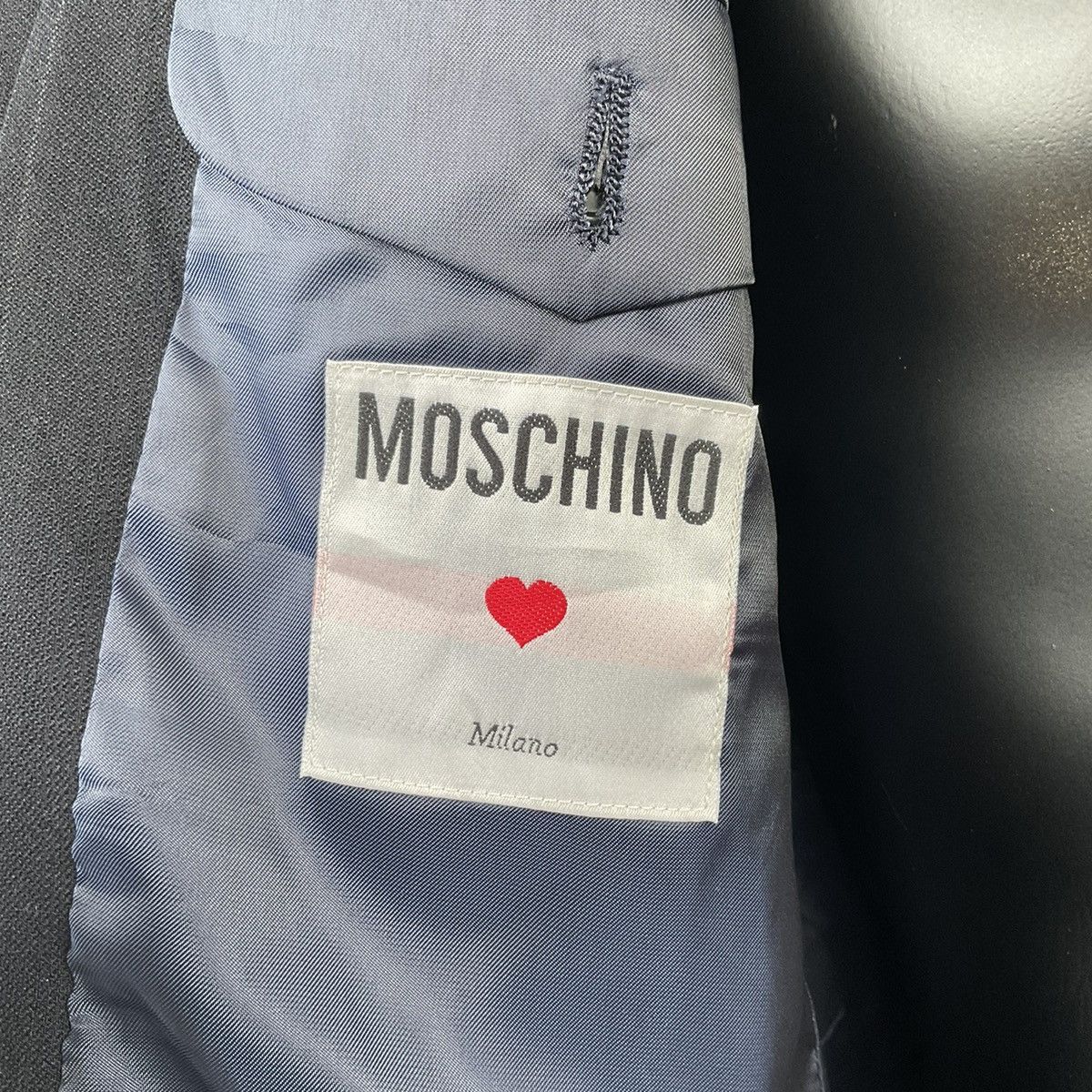 Designer × Moschino Moschino Tailored Jacket Wool black Size 42R - 7 Thumbnail